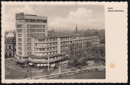 Delcampe - D-45121 Essen - Deutschlandhaus -  Litfaßsäule - Car - Stamp 1955 - Essen