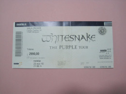 Concert Ticket WHITESNAKE Belgrade 2015 - Concert Tickets