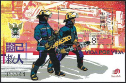 Delcampe - China Macau  2001  Stamp Security Force Of The Fire Brigade  Stamps  S/S Macao - Ungebraucht
