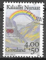 Delcampe - SELLO USADO DE GROENLANDIA 1992, YT 216 - Gebruikt