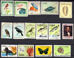 CUBA, Lot De 15 Timbres (cote Minimum 4€) - Collections, Lots & Séries