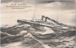 Delcampe - CPA-1920-Cie Messageries Maritimes-PAQUEBOT-S.S.LOTUS-1898/1912-Ex Tonkin-Demoli En 1932/Ligne Extreme Orient--TBE - Handel