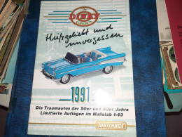 Folder Matchbox Dinky Collection 1991 Deutsch - Other & Unclassified
