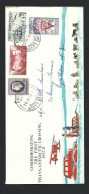 Ross Dependency 1957 Predecimal Definitives Set Of 4 On Illustrated Addressed 1958 Trans Antarctic Crossing Cover - Gebruikt