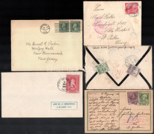 1888-1947 7 Db Magyar + 27 Db Külföldi Levél / Lap, Közte Főleg Ausztria, Haiti, Német, Vegyes Minőség - Other & Unclassified
