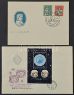 O Kis Levéltétel: Magyar és Külföldi FDC-k, Emléklapok, Stb. Bonbonos Dobozban - Other & Unclassified