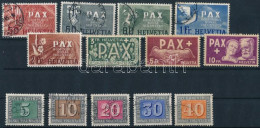 *, O Svájc 1945 Mi 447-459 (MNH: Mi EUR 450,- / Used: Mi EUR 1.000,-) - Other & Unclassified