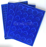 4db-os Nagyméretű (310x238mm) éremtartó Tálca Tétel, Többféle Fészekmérettel, összesen 189 Férőhellyel, Használt, De Jó  - Unclassified