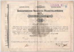 Budapest 1906. "Kisbirtokosok Országos Földhitelintézete" 4 1/2%-os Záloglevele 2000K-ról, Magyar, Német és Francia Nyel - Unclassified