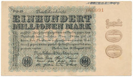 Delcampe - Német Birodalom / Weimari Köztársaság 1923. 100.000.000M Alacsony "PG-25 000091" Sorszámmal T:F Firka, De Erős Papír Ger - Non Classificati