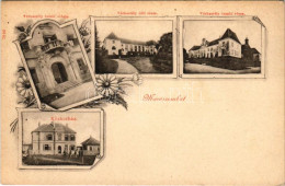 * T2/T3 Muraszombat, Murska Sobota; Szapáry Várkastély Keleti, Déli és északi Oldala, Közkórház / Castle, Hospital. Art  - Unclassified