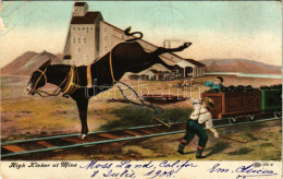 T3 1908 High Kicker At Mine. Coal Mine, Industrial Railway (EB) - Unclassified