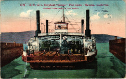 T2/T3 1913 California, S. P. Co's. Ferryboat "Solano" Port Costa - Benicia (fa) - Unclassified