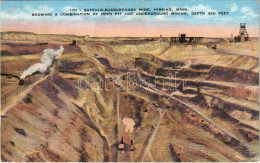 T2 1939 Hibbing (Minnesota), Buffalo-Susquehanna Mine. Showing A Combination Of Open Pit And Underground Mining, Depth 4 - Unclassified