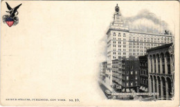 ** T2/T3 New York, New York Life Insurance Company Building, Broadway, Autobus. Arthur Strauss Publisher No. 19. Copyrig - Unclassified