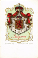 ** T1/T2 Bulgarien / Bulgarian Coat Of Arms. Paul Kohl (Chemnitz) No. 32. Art Nouveau, Litho - Unclassified
