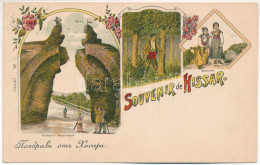 * T2/T3 Hisarya, Hissar, Chisar, Toplitsa; Ruine, Bäuerinnen / Gate Ruin, Peasants, Folklore. HT. No. 1451. Art Nouveau, - Unclassified
