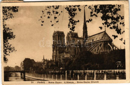 T3 1937 Paris, Notre Dame, L'Abside (fa) - Unclassified