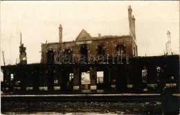 * T2 Péronne-Flamicourt, Bahnhof / WWI Military, Ruins Of The Railway Station. Photo - Unclassified
