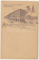 ** T2 Firenze, Florence; Hotel Metropole & Londres, Tenu Par P. Luckenbach. Richter & Co. Art Nouveau, Floral - Unclassified