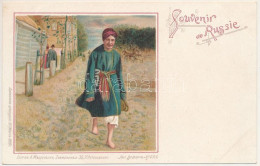 ** T2 Souvenir De Russie / Greetings From Russia, Folklore. Edition A. Malevinsky Art Nouveau, Litho - Unclassified