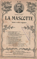 LA MASCOTTE  OPERA COMIQUE   EDMOND AUDRAN   PARTITION MUSICALE - Opéra