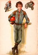 Delcampe - CPM - SPORT MOTO - Jeune Garçon Illustration ... Edition ESP - Motorradsport