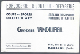Buvard Wolfel Georges - Horlogerie - Bijouterie - Offevrerie  - Marrakech   - Gueliz Maroc - W