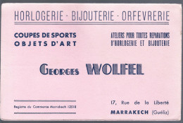 Buvard Wolfel Georges - Horlogerie - Bijouterie - Offevrerie  - Marrakech   - Gueliz Maroc - W