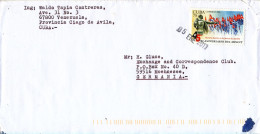 Cuba Cover Sent To Germany 5-1-2013 Single Franked - Lettres & Documents