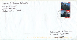 Cuba Cover Sent To Germany 2005 Single Franked - Lettres & Documents
