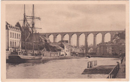 Delcampe - 29045 MORLAIX - VUE SUR LE PORT ET LE VIADUC - VOILIER / BATEAU A QUAI - Morlaix