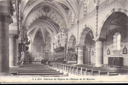 Delcampe - Intérieur De L'Eglise De L'Abbaye De St Maurice J.J 5878  Julien Frères éditeurs Genève - Saint-Maurice