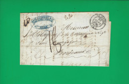 1840 LAC  Le Havre   Lasmoles Fer Fonte Metaux > Bordeaux Via Paris Holagray & Festugière Marchands De Fer Bordeaux - 1801-1848: Vorläufer XIX