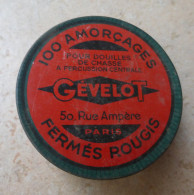 Ancienne Boîte  A Amorces - 100 Amorçage GEVELOT Fermé Rougis - Armas De Colección