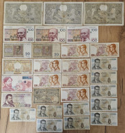 BELGIQUE - BELGIUM - Lot De 29 Billets - To Identify