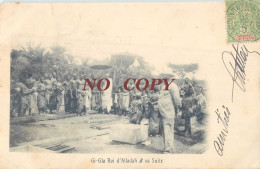 GI-GLA ROI D'ALLADAH ET SA SUITE BENIN DAHOMEY - Dahomey