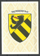 Schweiz Suisse Switzerland Morrens (Vaud) Wappe Coat Of Arms Post Card - Morrens