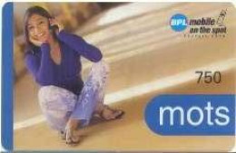 INDIA : IDA22 Rs.1000 Mots Lady With Phonecard ( Batch: 110001269738) USED - India