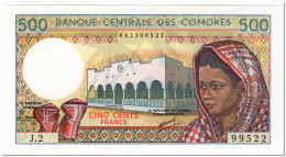 COMOROS,500 FRANCS,1986-2004,P.10,UNC - Comore