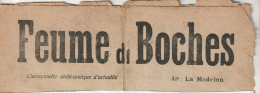FEUME DI BOTCHES    L AMOUR A L ANGLAISE   PAROLES CHANSONNETTE  ARCHI COMIQUE - Song Books