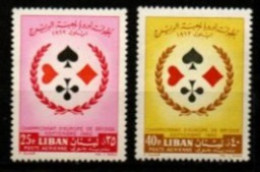 Delcampe - LIBAN     -     Y&T N° 261 / 262 ** .    Jeu De Bridge  /  Cartes - Libanon