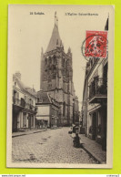 Delcampe - 61 LAIGLE Ou L'Aigle N°22 L'Eglise St Martin En 1908 Enfants VOIR ZOOM Landau Ancien Brouette VOIR DOS - L'Aigle