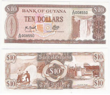 Guyana 10 Dollars P 23 Waterfalls UNC - Guyana