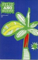 Delcampe - Lote PEP1811, Cuba, 2007, Postal Postcard, Stationery, Feliz Año Nuevo, Rene De La Nuez, Palmera, Happy New Year - Kuba