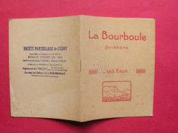 Delcampe - 63 La Bourboule  Auvergne Ses Eaux Brochure Publicitaire 12x15.8 Cms Bon état 24 Pages - Dépliants Turistici