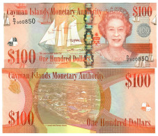 Cayman Islands 100 Dollars 2018 (2024) UNC D/2 LOW Numbers - Isole Caiman