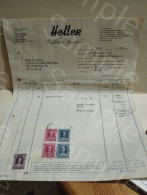 Italia Assegno Check Facture Fattura Invoice HELLER Confiserie Speciale 1951 - Schecks  Und Reiseschecks