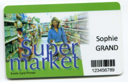 Specimen De Cartes De Fidélité "Super Market" - Evolis - Catálogos