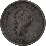 Grande-Bretagne, George III, Penny, 1806, Cuivre, TB, KM:663 - C. 1 Penny